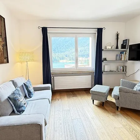 Sa55 - Gemuetlich, Traumhaft, Seeblick, Moderne 38m2 Apartamento São Moritz